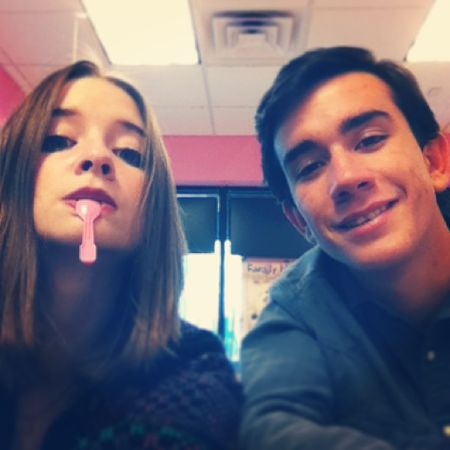 Danielle is enjoying her company with boyfriend, John